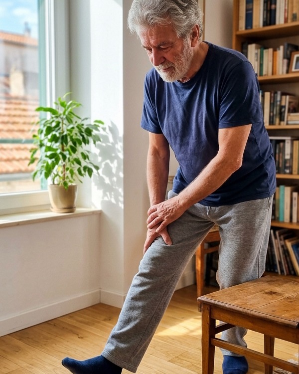 Combhajlító nyújtás a szobában